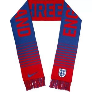 Nike England Verbiage Futbol Soccer One Size Unisex Scarf Three Lions